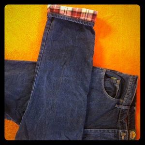 Cabela’s flannel lined 5 pocket jeans